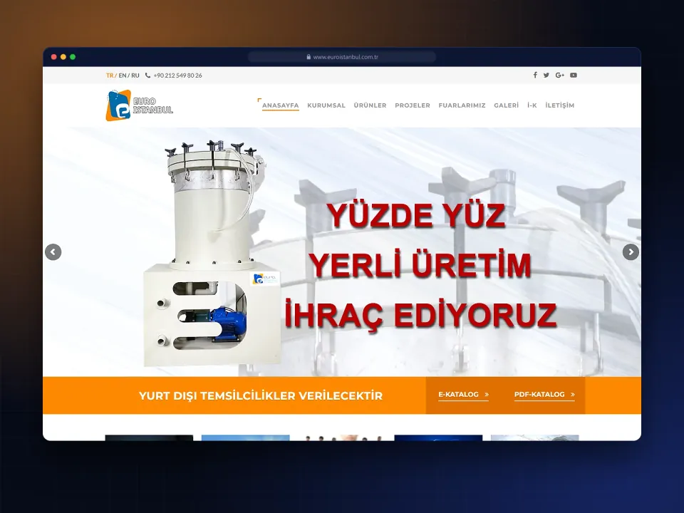 Euro İstanbul web sitesi