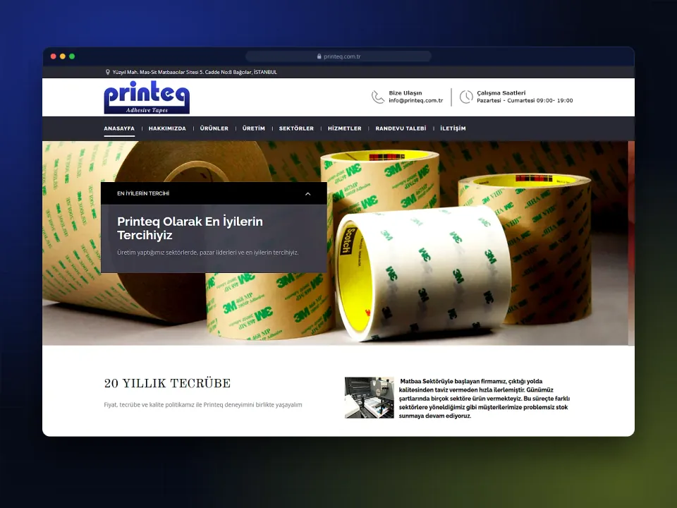 Printeq web sitesi
